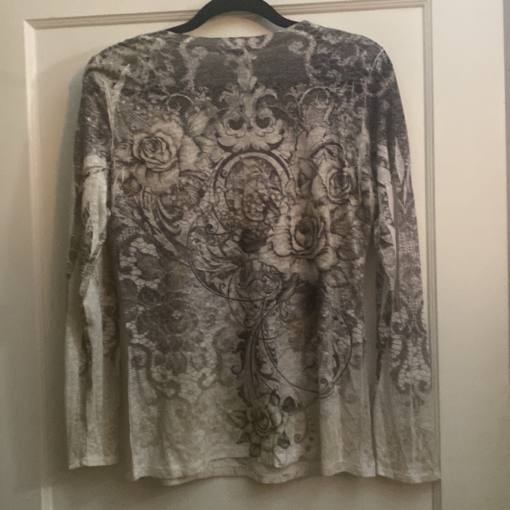 Cache Rhinestone, Embellished, Rose Pattern, Flow… - image 5